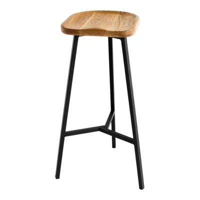 Стул барный PopART-78 натуральный/черный_1