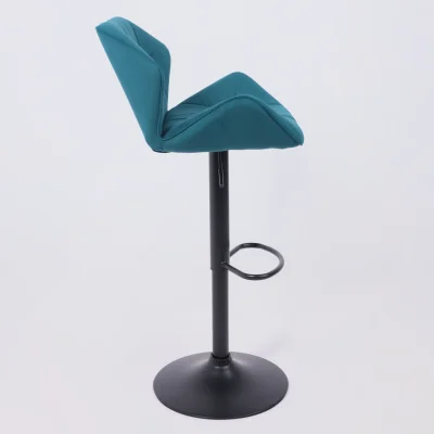 Кресло барное BERLIN GB, Velutto 20 бирюзовый велюр/черный_13