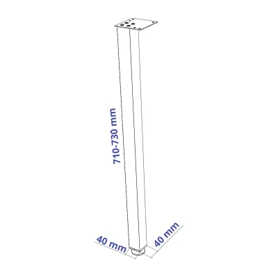 Стол письменный Ингар 2/ТТ, дуб беленый, 1400*750*550_8