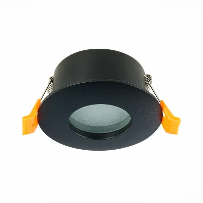 Св-к встр. Черный GU10 1*50W  IP44 D84xH50 220V Без ламп Встраиваемые светильники_6