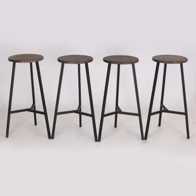 Стул барный TRH-78мореный/черный_6