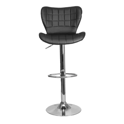 Стул барный LORA, экокожа черный/хром_3