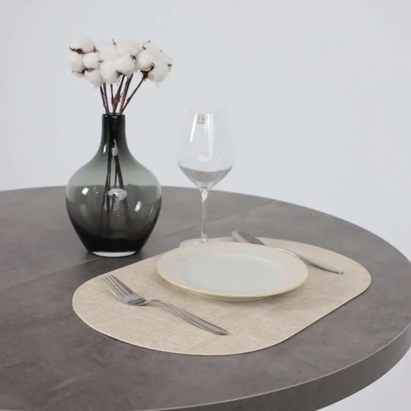Подставка сервировочная SLEEK, овальная, айвори 9, 45*30см_preview_4