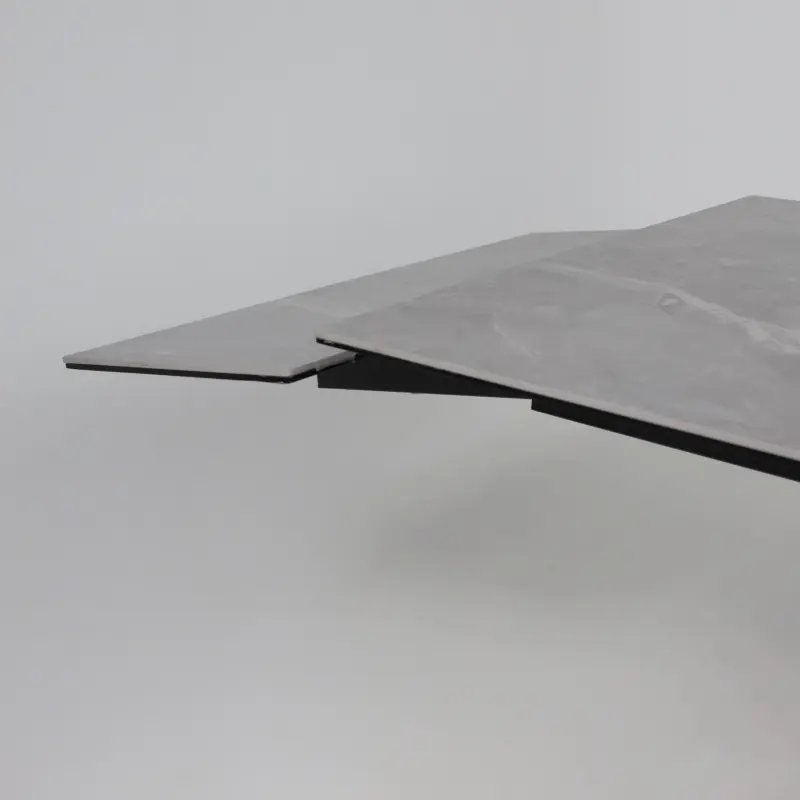Стол МОНАКО NEW,керамика 0 кат. 1600(2240)*900, Камень серый Greys Grey/Черный матовый_preview_15