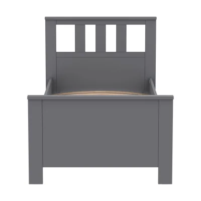 Кровать одинарная САГА 90*200, серая (2.08.04.050.4 RU)_2