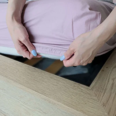 Простыня 150*215 см Дымчатая роза IM0705 (поплин)_12