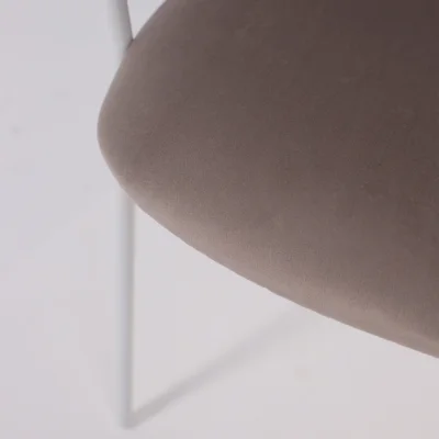 Стул AV 433, светло-коричневый бархат H-61/белый_13