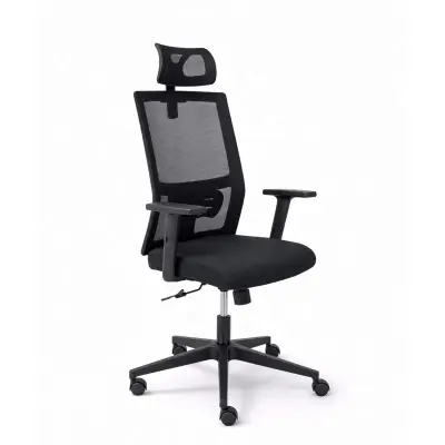 Кресло поворотное PROFIT, черный фотография