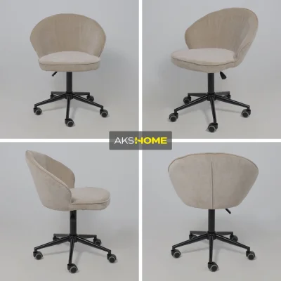 Кресло FOXY, бежевый шенилл Ote Canna 170/черный_3