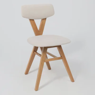 Стул ТВИСТ, кремовый велюр Maxx 100/светлый дуб_6