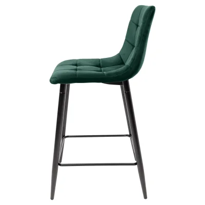 Стул барный MIA, зеленый велюр HLR57/черный_5