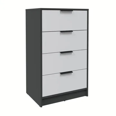 Комод КОНЦЕПТ КТ-К60, к.Антрацит/ф.Серый  (В1020хШ600хГ451мм) фотография