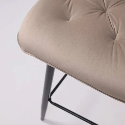 Стул барный VITO, бежевый велюр HLR-08/черный_15