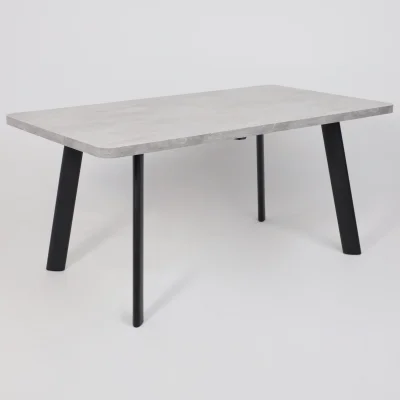 Стол LEON LUX RADIAL-180, раздвижной 180(240)х95, Серый сланец/Чёрный_6