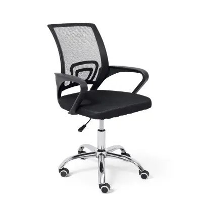 Кресло рабочее, поворотное, RICCI 696, черный фотография