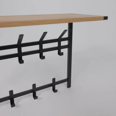 Вешалка с полкой 2-х ярусная ТОРОНТО 22Д, (чёрный)_5