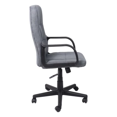 Кресло рабочее, поворотное LEONIDAS, пластик,ткань (тёмно-серый)_3