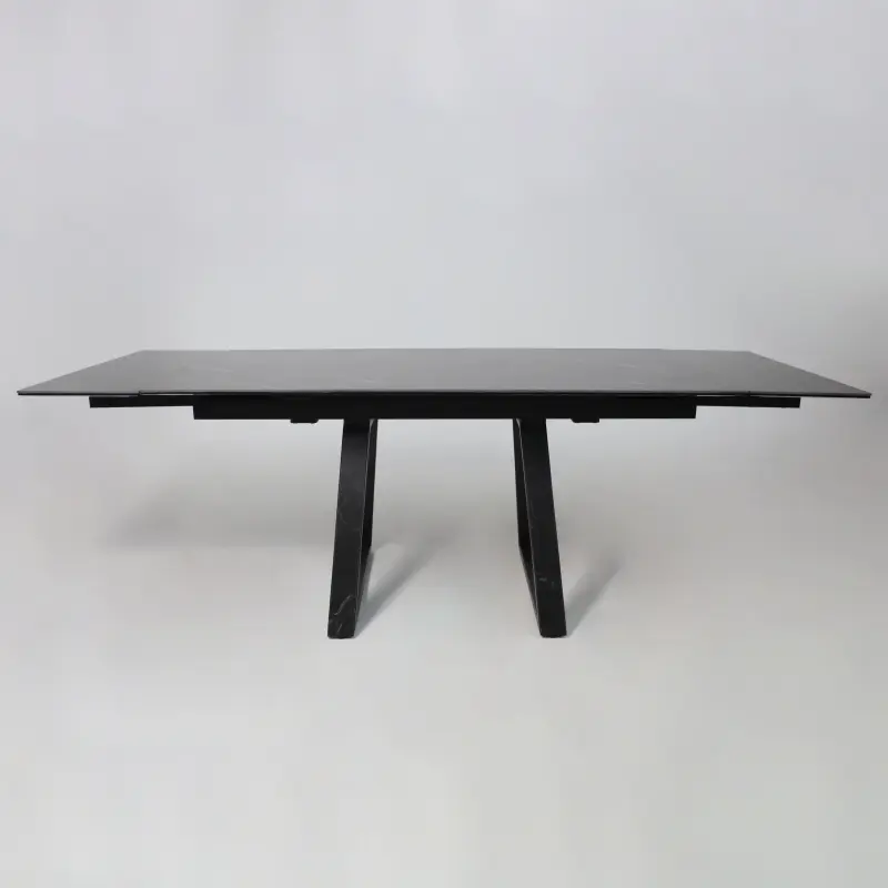 Стол МОНАКО NEW,керамика 0 кат. 1600(2240)*900, Камень черный Greys Black/Черный матовый, квадро_preview_20