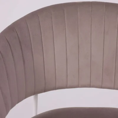 Стул AV 433, светло-коричневый бархат H-61/белый_12