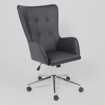 Кресло поворотное BELLA XL chrome, Pegasso черный_11