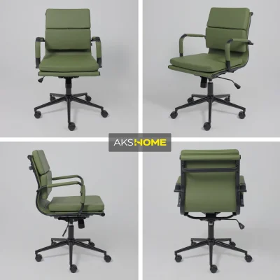 Кресло рабочее INDIGO, LB зеленый/черный_3