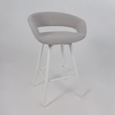 Стул барный BARNY-R 700, b20 SILVER LUX\белый_12