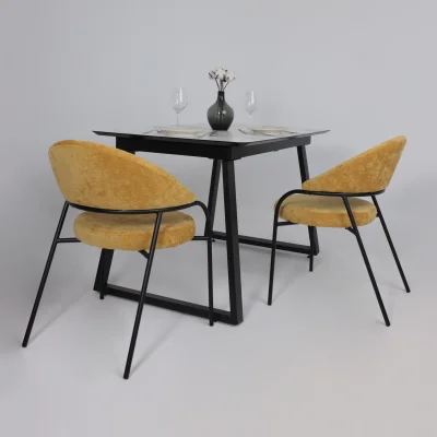 Кресло AV 350, горчичный шенилл Римини 08/черный_4