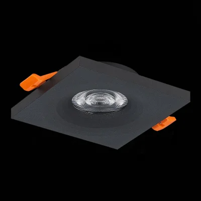 Св-к встр. Черный GU10 1*50W  L94xW94xH27 220V Без ламп Встраиваемые светильники_4