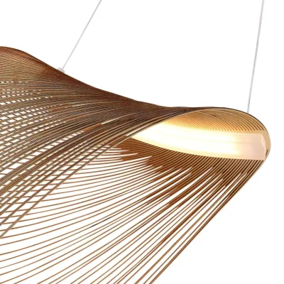 Светильник подвесной ST-Luce Белый/Древесный LED 1*24W 4000K FOSSIL_5