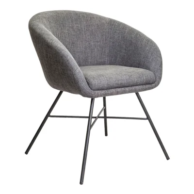 Кресло AMUR, (темно-серая ткань/черный) фотография