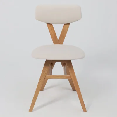 Стул ТВИСТ, кремовый велюр Maxx 100/светлый дуб_5