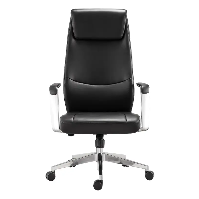 Кресло офисное BRABIX PREMIUM, Jazz EX-757, синхромеханизм, аллюминий, черная экокожа_preview_2