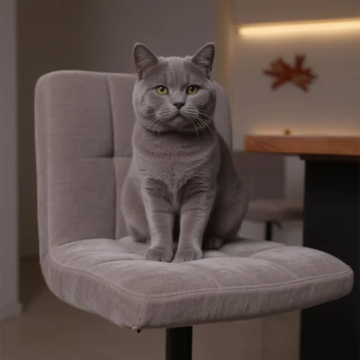 Стул барный LOGOS, серый шенилл Ote Canna 452/черный_7