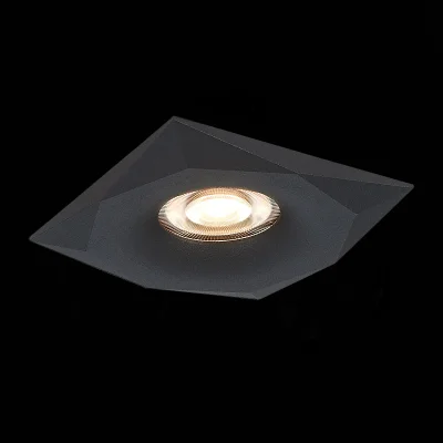 Св-к встр. Черный GU10 1*50W  L95xW95xH25 220V Без ламп Встраиваемые светильники_7