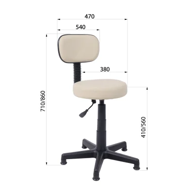 Стул кассира со спинкой L Z21 (бежевый)_12