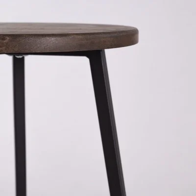 Стул полубарный круглый TRH-63 мореный/черный_5