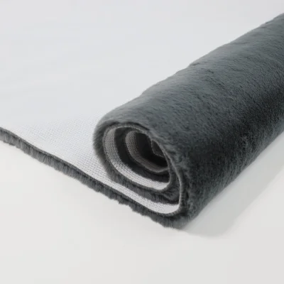 Ковер WARM FAUX FUR, темно-серый, 60*110см_12