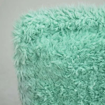 Кресло поворотное FLUFFY, искусственный мех, мятный_11
