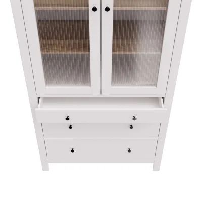 Шкаф с витриной САГА 90 МОРУ, белый/ясень (2.08.16.250.14 RU)_4