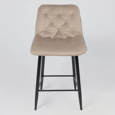 Стул барный VITO, бежевый велюр HLR-08/черный_11