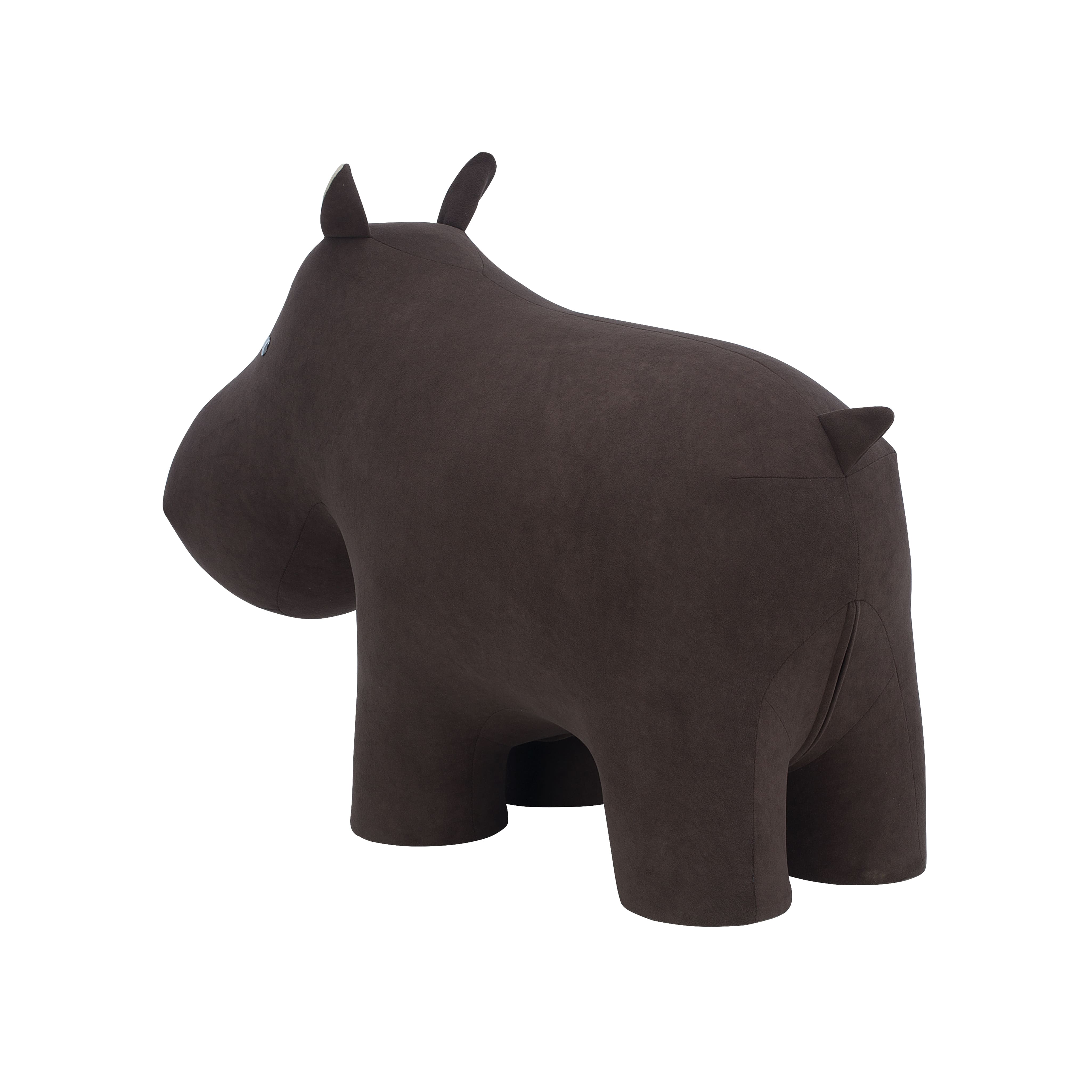 Пуф Leset Hippo, 400*900*650, велюр Omega 22 коричневый / Omega 2 бежевый_preview_4