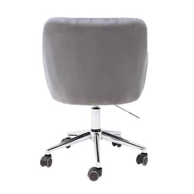Кресло SARK, поворотное, серый велюр HCJ-40/хром_13
