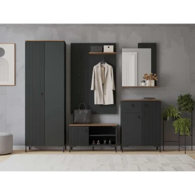 Н.м. "SAN GIMIGNANO" шкаф SZF2D1S, к.Антрацитовый+Дуб нокс/ф.Антрацитовый+Готика_6