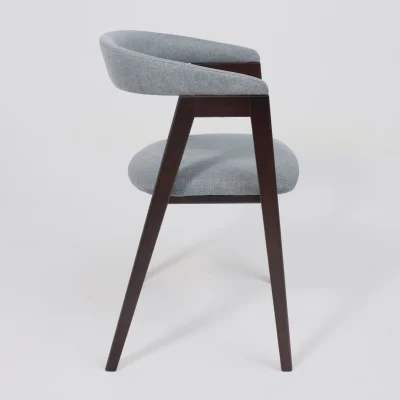 Кресло ЛОНДОН, серая рогожка Kiton 06/темный бук_4