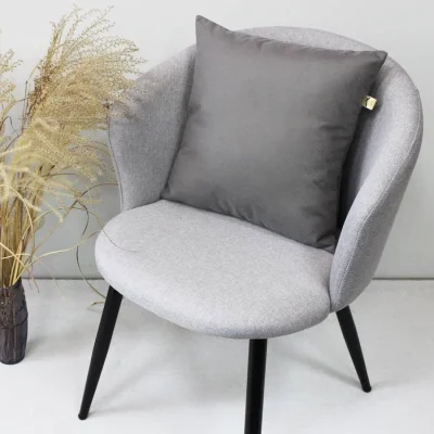 Подушка декоративная МАТЕХ ARIA LINE 40*40*10. Цвет темно-серый, арт. 57-666_3