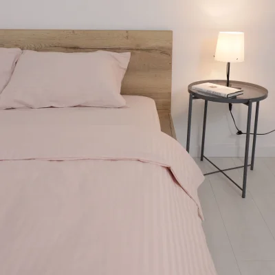 Простыня 200*220см Топлёное молоко, премиум  сатин-страйп_7