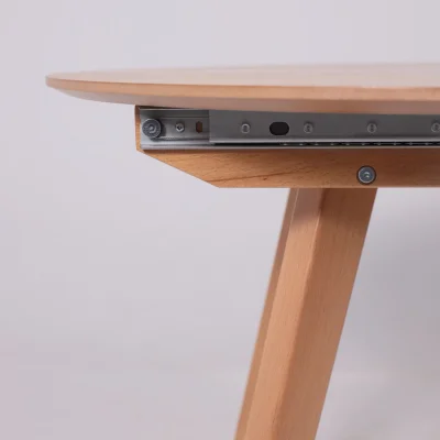 Стол ТАМУС, круглый раздвижной 870 (1160), Светлый бук без тонировки/Светлый бук_9