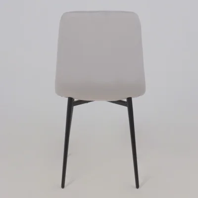 Стул AV 406-N, светло-серый бархат H-09/черный_15