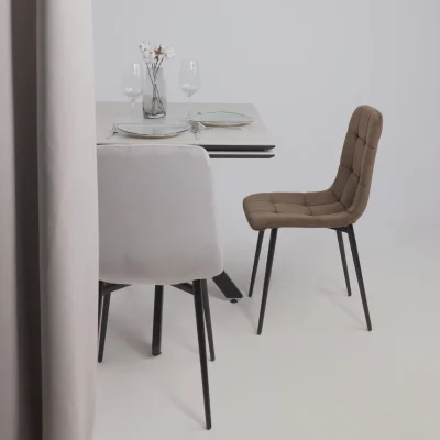 Стул AV 406-N, шоколадный бархат Confetti chocolate/черный_3