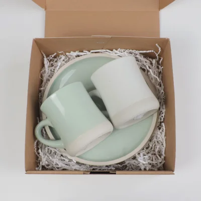 Подарочный бокс №5 (Кружка (2 шт.) + Блюдо малое (2 шт.) + Подарочная упаковка)_8